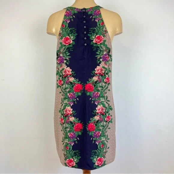 One Clothing Navy Floral Mini Dress - Picture 3 of 10